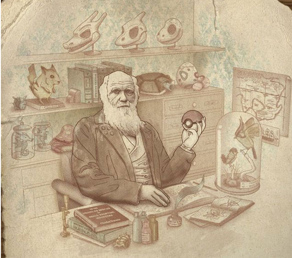 Charles Darwin a Pokemon kutató